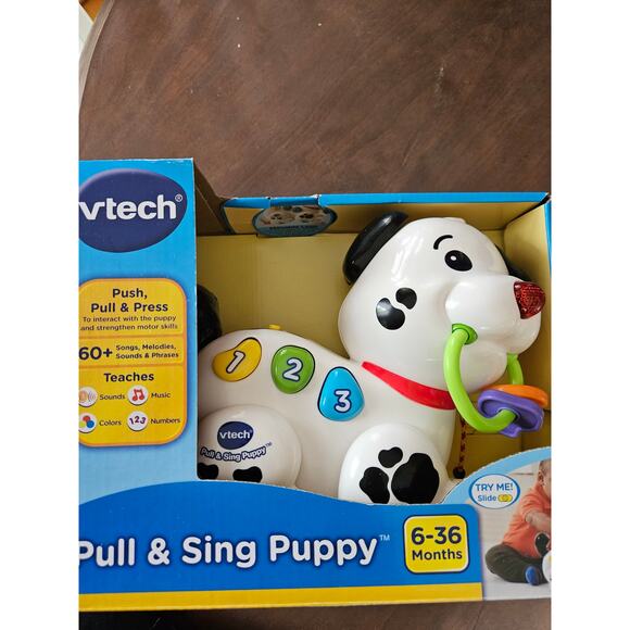 VTECH PULL & SING PUPPY 6-36 MONTH INTERACTIVE - Picture 2 of 2
